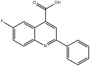 6-氟-2-苯基喹啉-4-甲酸, 1647-88-7, 结构式