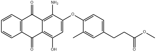 methyl 3-[4-[(1-amino-9,10-dihydro-4-hydroxy-9,10-dioxo-2-anthryl)oxy]-m-tolyl]propionate|4-[(1-氨基-9,10-二氢-4-羟基-9,10-二氧代-2-蒽基)氧基]-3-甲基苯丙酸甲酯