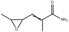 2-Propenamide,  2-methyl-3-(3-methyloxiranyl)-  (9CI) Structure