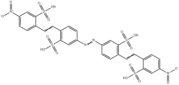 3,3'-Azobis[6-[2-(4-nitro-2-sulfophenyl)ethenyl]benzenesulfonic acid]|