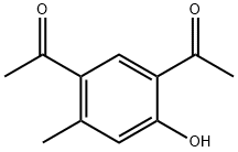 2,4-ジアセチル-5-メチルフェノール 化学構造式