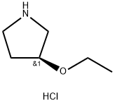 (R)-3-ETHOXY-PYRROLIDINE HYDROCHLORIDE 结构式