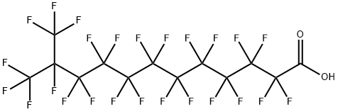 2,2,3,3,4,4,5,5,6,6,7,7,8,8,9,9,10,10,11,12,12,12-ドコサフルオロ-11-(トリフルオロメチル)ドデカン酸 化学構造式