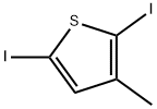 2,5-Diiodo-3-methylthiophene Struktur