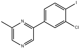 2-(3-Chloro-4-iodophenyl)-6-methylpyrazine|