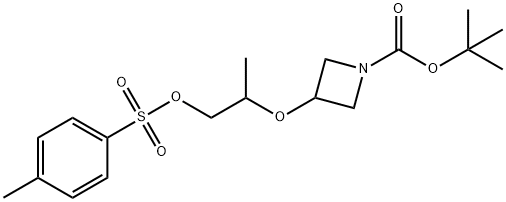 tert-Butyl 3-((1-(tosyloxy)propan-2-yl)oxy)azetidine-1-carboxylate Struktur