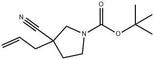 tert-Butyl 3-allyl-3-cyanopyrrolidine-1-carboxylate,1648864-59-8,结构式