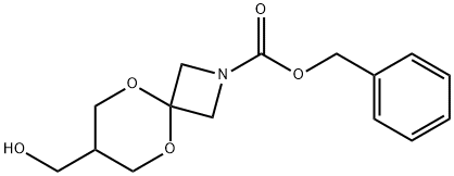 Benzyl 7-(hydroxymethyl)-5,9-dioxa-2-azaspiro[3.5]nonane-2-carboxylate Struktur
