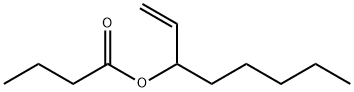 酪酸1-オクテン-3-イル 化学構造式