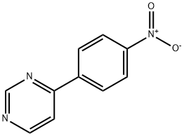 4-(4-硝基苯基)嘧啶 结构式