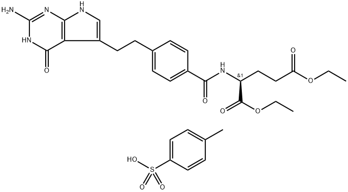 N-[4-[2-(2-Amino-4,7-dihydro-4-oxo-3H-pyrrolo[2,3-d]pyrimidin-5-yl)ethyl]benzoyl]-L-glutamic acid 1,5-diethyl ester 4-methylbenzenesulfonate price.
