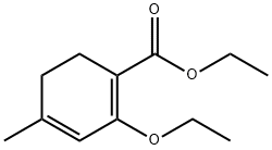 1,3-Cyclohexadiene-1-carboxylicacid,2-ethoxy-4-methyl-,ethylester(9CI) Structure