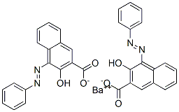 Bis[3-hydroxy-4-(phenylazo)-2-naphthalenecarboxylic acid]barium salt,16508-79-5,结构式