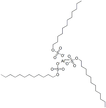 トリス(ドデシルスルホオキシ)アルミニウム 化学構造式