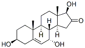 Androst-5-en-16-one, 3,7,17-trihydroxy-, (3beta,7alpha,17beta)- (9CI) 化学構造式