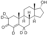4-ANDROSTEN-17A-OL-3-ONE-2,2,4,6,6-D5 结构式