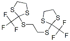 2,2'-[1,2-Ethanediylbis(thio)]bis[2-(trifluoromethyl)-1,3-dithiolane] Structure