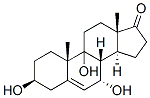 Androst-5-en-17-one, 3,7,9-trihydroxy-, (3beta,7alpha)- (9CI) Structure