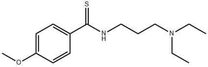 N-[3-(Diethylamino)propyl]-p-methoxythiobenzamide Struktur