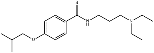 N-[3-(Diethylamino)propyl]-p-isobutoxythiobenzamide Structure