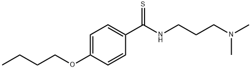p-Butoxy-N-[3-(dimethylamino)propyl]thiobenzamide Structure