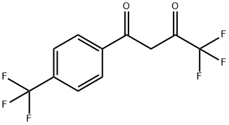4,4,4-トリフルオロ-1-(4-トリフルオロメチルフェニル)-1,3-ブタンジオン 化学構造式