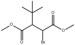 Butanedioic acid, 2-bromo-3-(1,1-dimethylethyl)-, dimethyl ester (9CI) 化学構造式