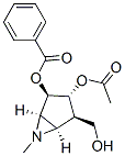 6-Azabicyclo3.1.0hexane-2,3-diol, 4-(hydroxymethyl)-6-methyl-, 3-acetate 2-benzoate, 1R-(1.alpha.,2.beta.,3.alpha.,4.beta.,5.alpha.)- 化学構造式