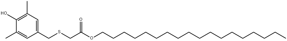 octadecyl [[(4-hydroxy-3,5-dimethylphenyl)methyl]thio]acetate Structure