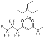 TRIETHYLPHOSPHINE(6,6,7,7,8,8,8-HEPTAFLUORO-2,2-DIMETHYL-3,5-OCTANEDIONATE)SILVER(I)