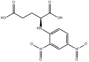 rac-(2R*)-2-(2,4-ジニトロフェニルアミノ)ペンタン二酸 化学構造式