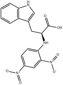 Nα-(2,4-ジニトロフェニル)-L-トリプトファン 化学構造式