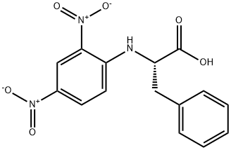 N-(2,4-ジニトロフェニル)-L-フェニルアラニン 化学構造式