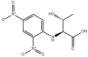 (2S,3R)-3-ヒドロキシ-2-(2,4-ジニトロフェニルアミノ)ブタン酸 化学構造式