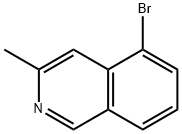 5-溴-3-甲基异喹啉, 16552-67-3, 结构式