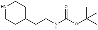 4-(2-BOC-アミノエチル)ピペリジン 化学構造式