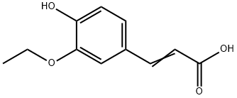 3-Ethoxy-4-hydroxycinnamicacid Struktur