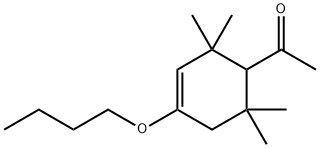 1-(4-butoxy-2,2,6,6-tetramethyl-3-cyclohexen-1-yl)ethan-1-one,16556-52-8,结构式