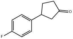 3-(4-氟苯基)环戊酮, 165591-10-6, 结构式