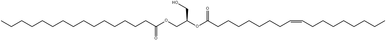 D-1-PALMITIN-2-OLEIN 化学構造式