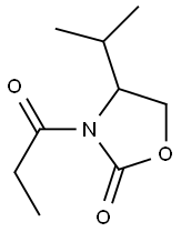 4-isopropyl-3-propionyl-2-oxazolidinone Struktur