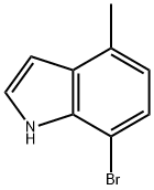 7-溴-4-甲基-1H-吲哚 结构式