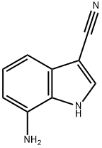 7-氨基-1H-吲哚-3-甲腈, 165669-11-4, 结构式
