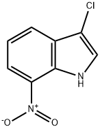 3-クロロ-7-ニトロインドール 化学構造式