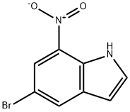 5-ブロモ-7-ニトロインドール 化学構造式