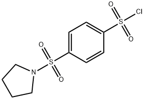 4-(PYRROLIDINE-1-SULFONYL)-BENZENESULFONYL CHLORIDE 结构式