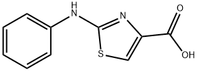 2-苯氨基噻唑-4-羧酸 结构式
