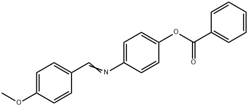 Benzoic acid 4-[[(4-methoxyphenyl)methylene]amino]phenyl ester Struktur