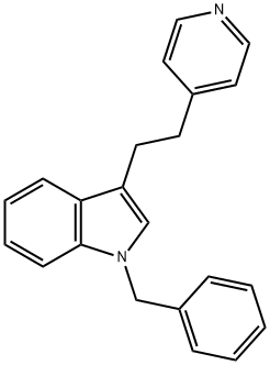 1-Benzyl-3-[2-(4-pyridyl)ethyl]-1H-indole Struktur