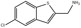 (5-chloro-1-benzothiophen-2-yl)MethanaMine 化学構造式